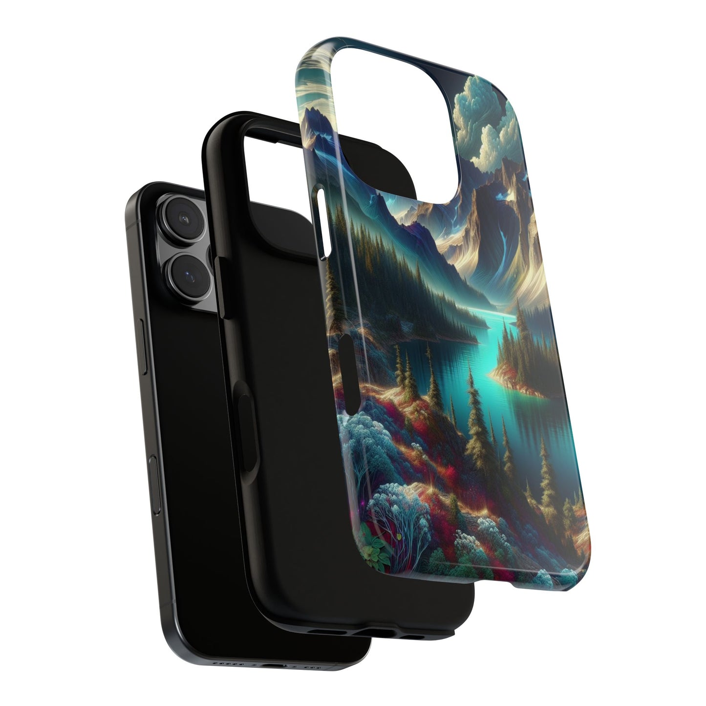 Custom ProtectiveMajestic Peaks and Tranquil WatersIphone Case Compatible With Iphone 16 15 14 - Phone Cover