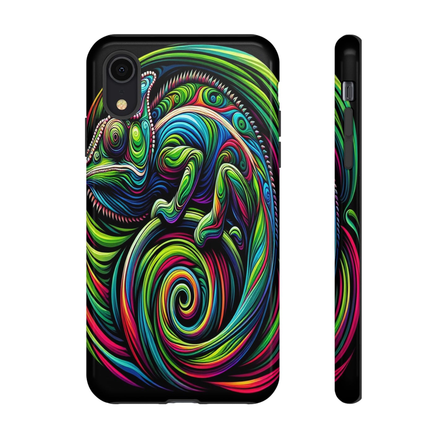 Chameleon in a Kaleidoscope Maze - Phone Case