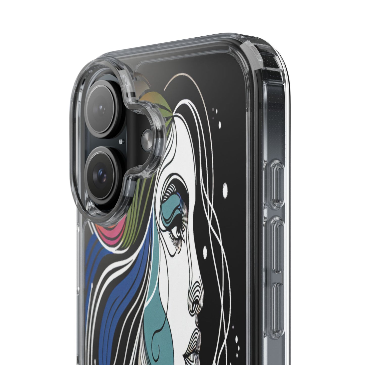 Transparent Portrait of Imagination Iphone Case Compatible With Iphone 16 15 14 - Clear Phone Cover