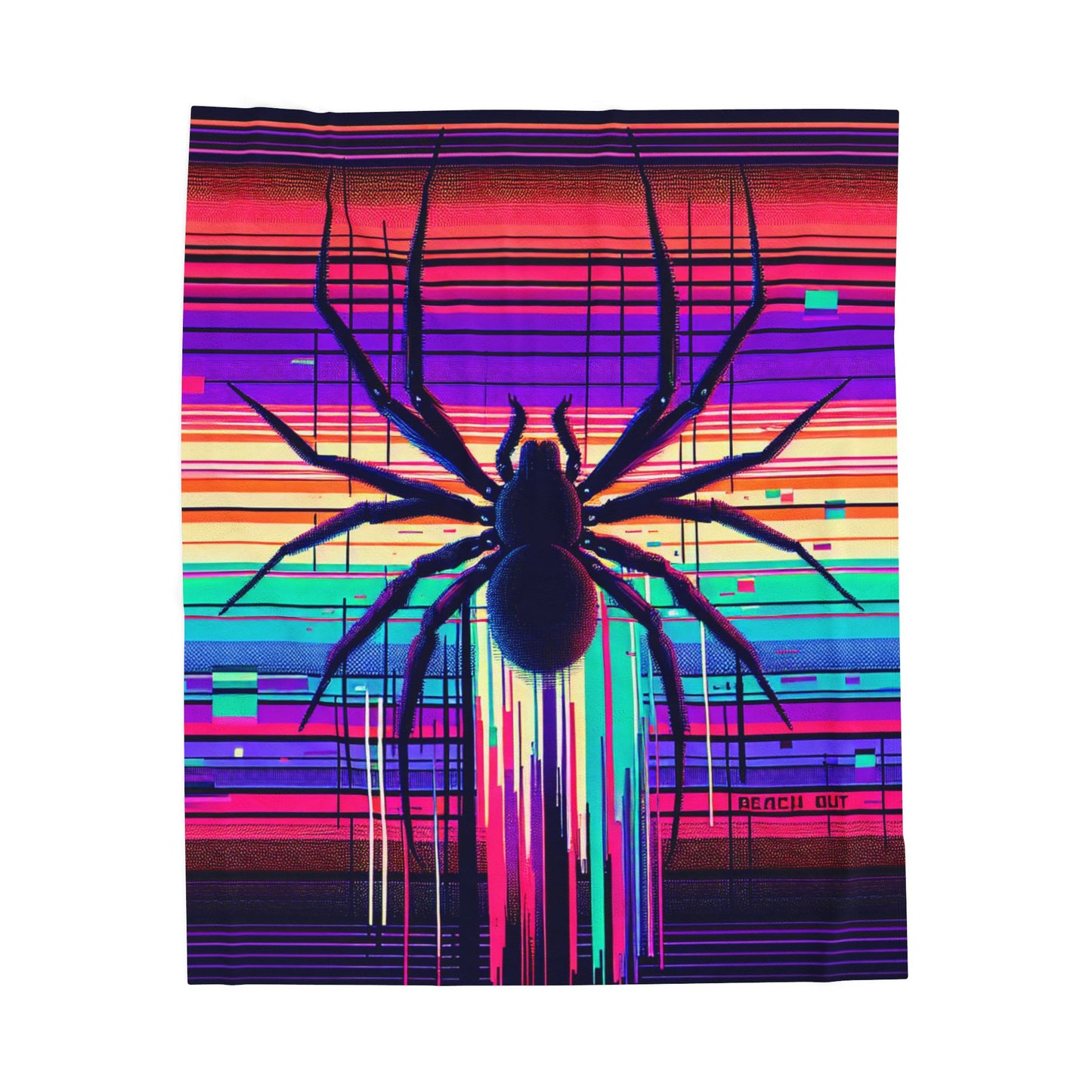 Arachnid Glitch- Plush Blanket