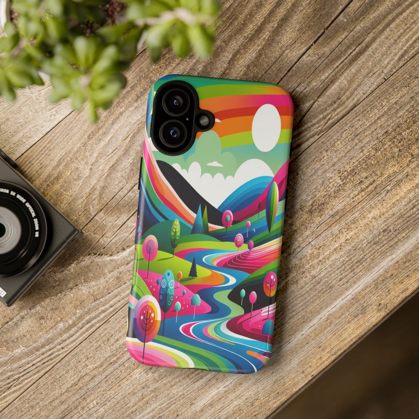 Colorful Landscape Journey - Phone Case