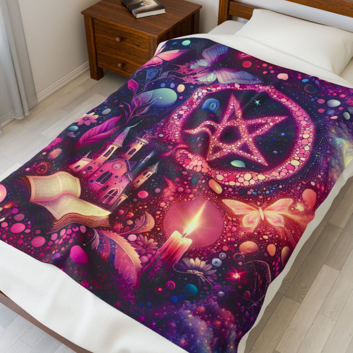 Mystical Realm of Wonder - Plush Blanket