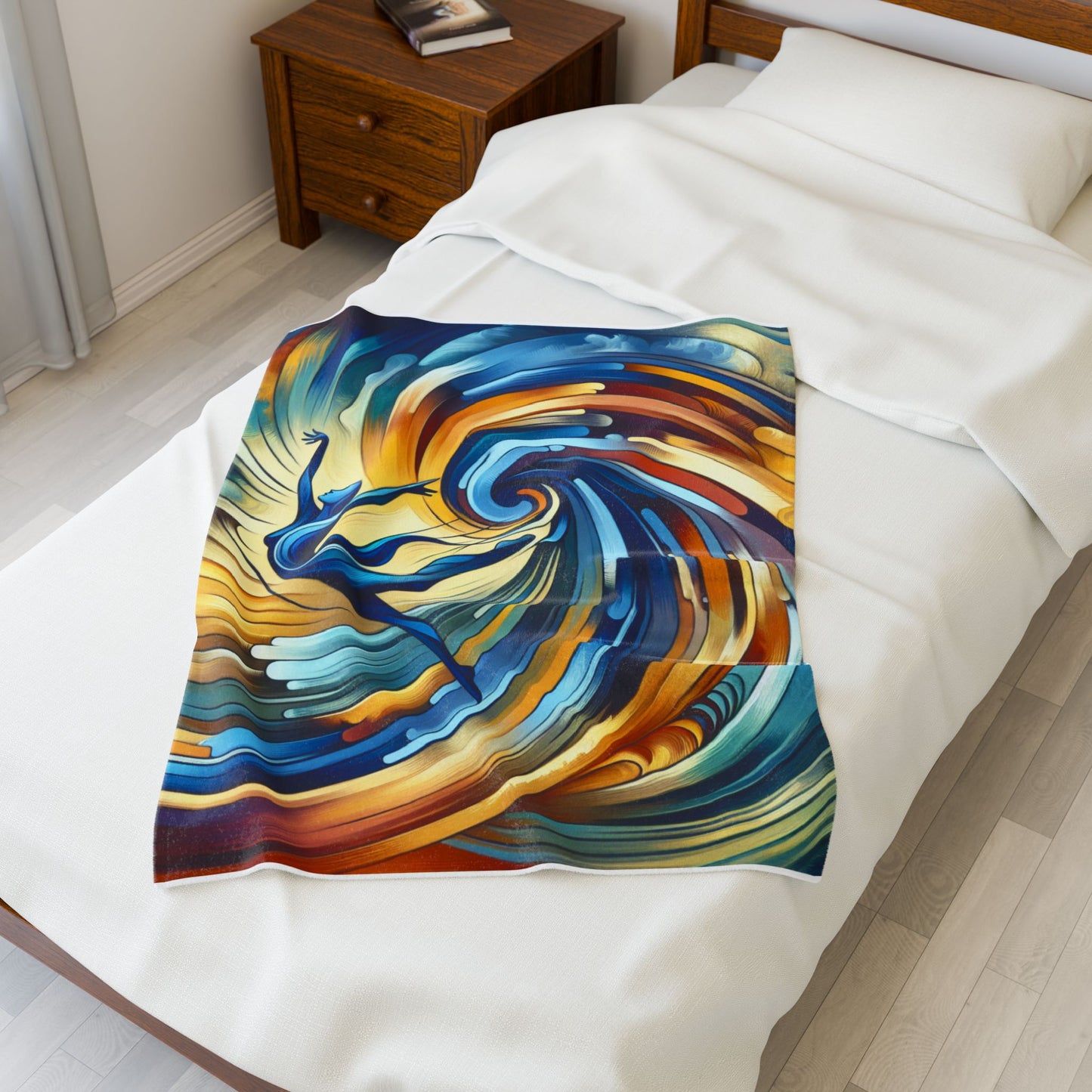 Harmonious Whirl - Plush Blanket