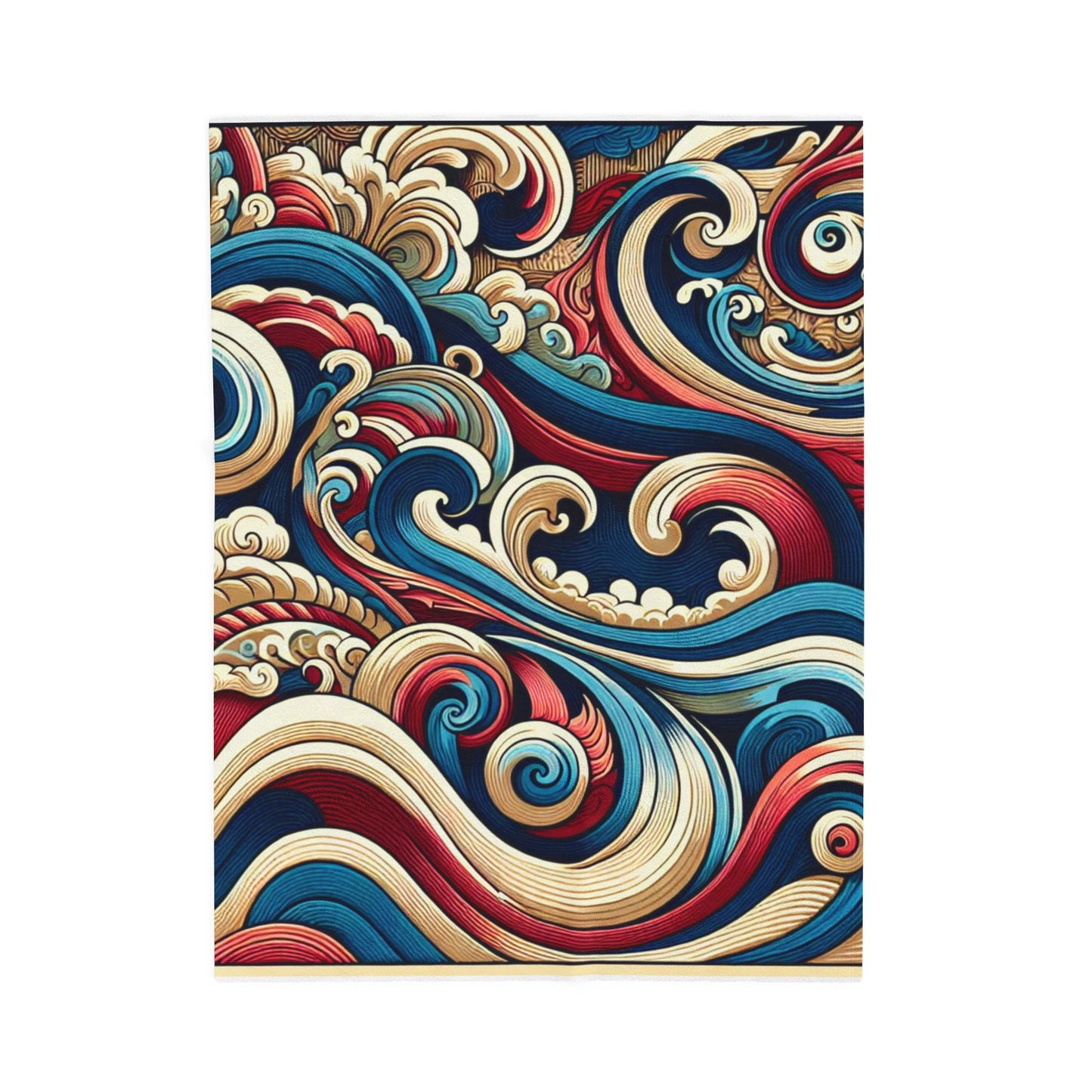 Swirling Currents of Creativity - Plush Blanket