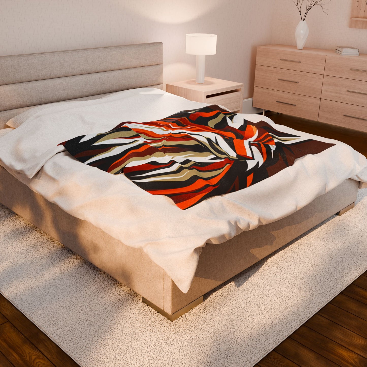 Foxy Vibes in Vibrance - Plush Blanket