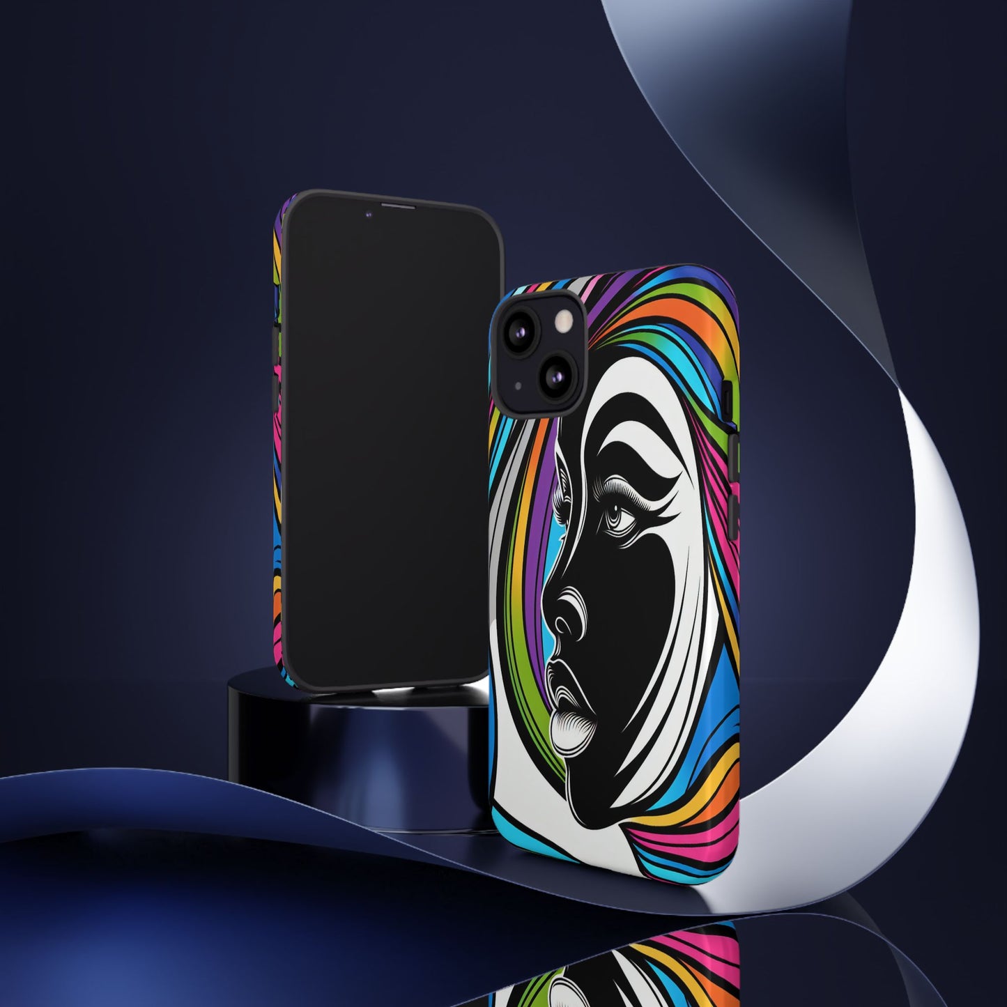 Colorful Portrait Fusion - Phone Case