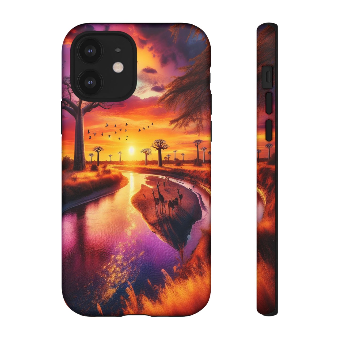 Journey Through Radiant Savannah - Phone Case