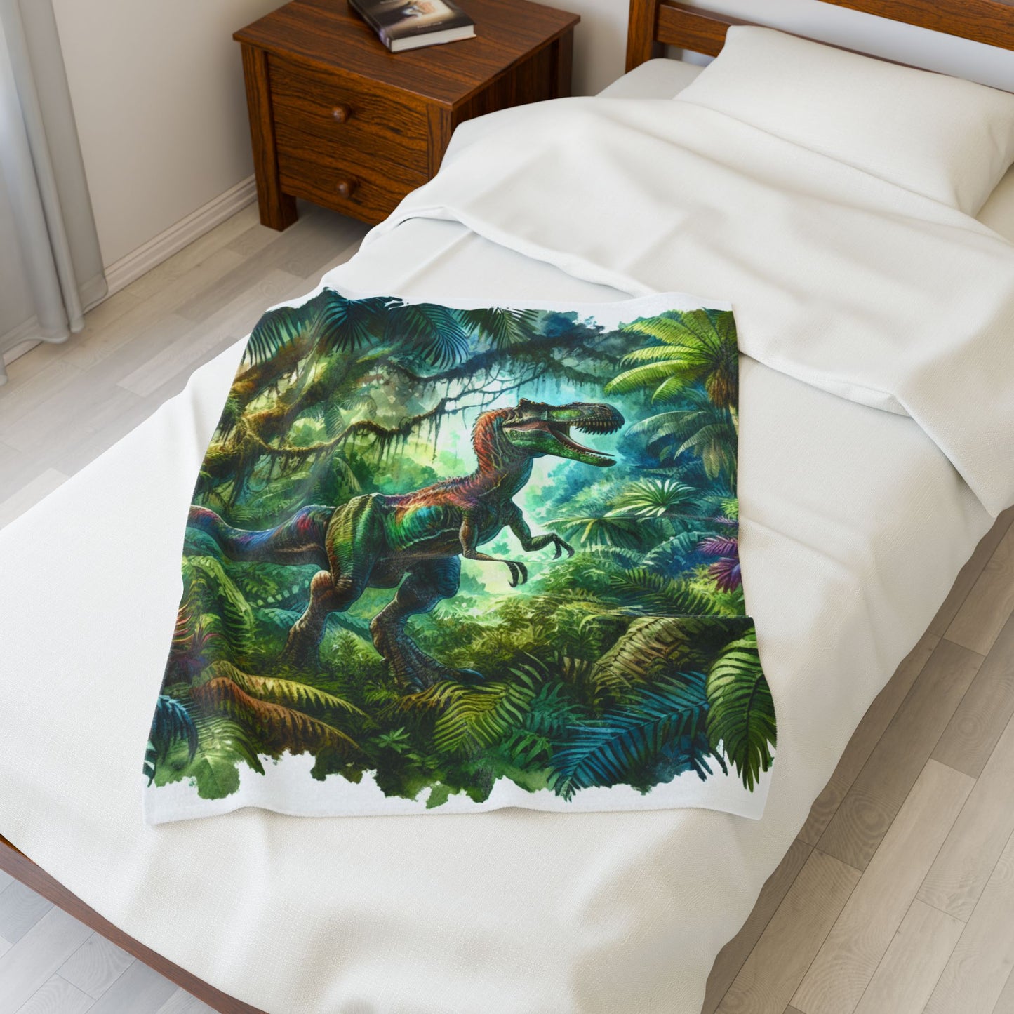 Roar of the Ancient Forest - Plush Blanket