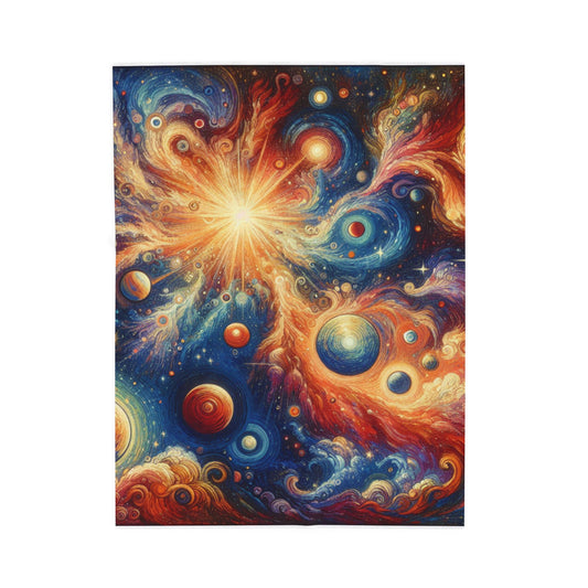 Celestial Spirals - Plush Blanket