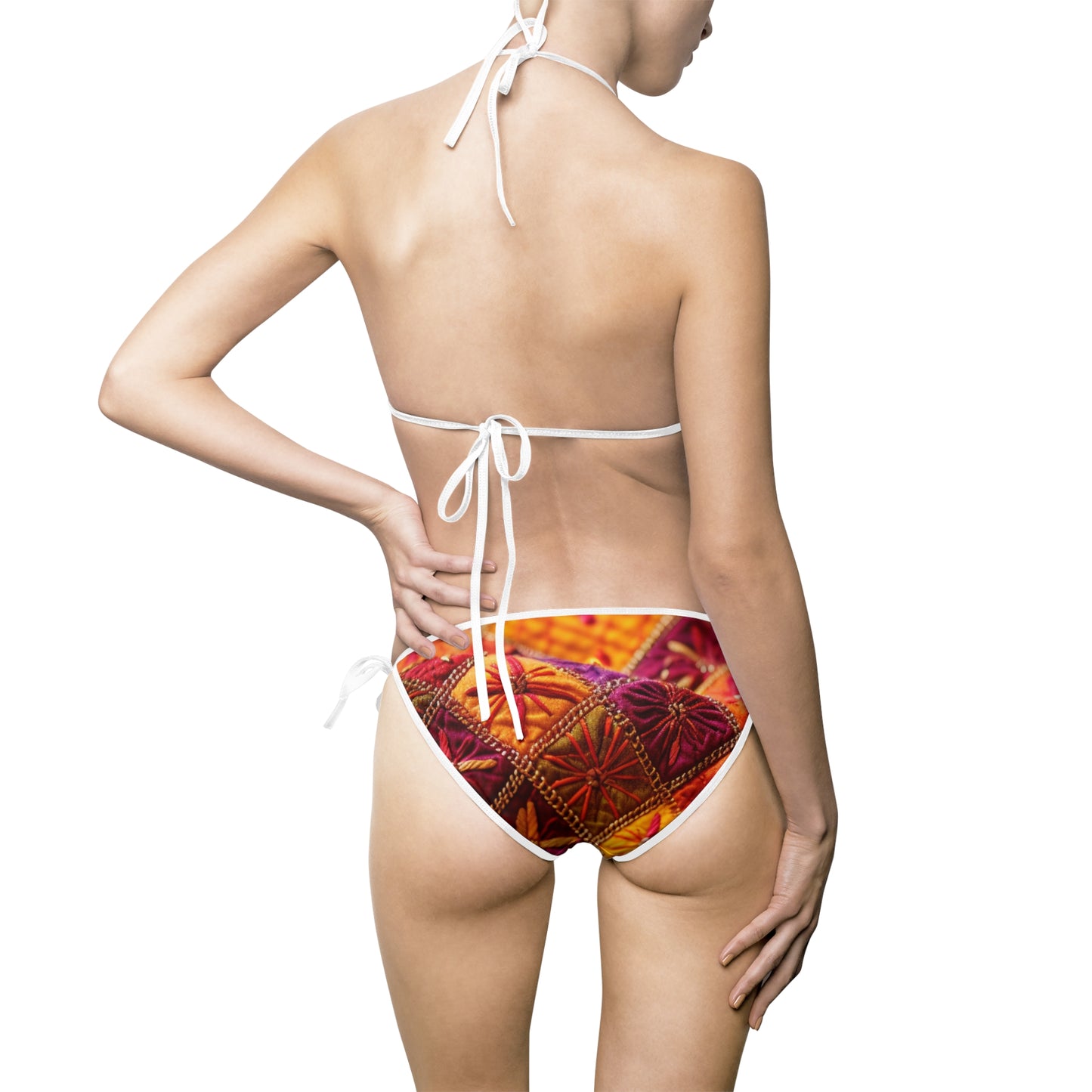 Women's Patchwork Panorama Bikini Swimsuit