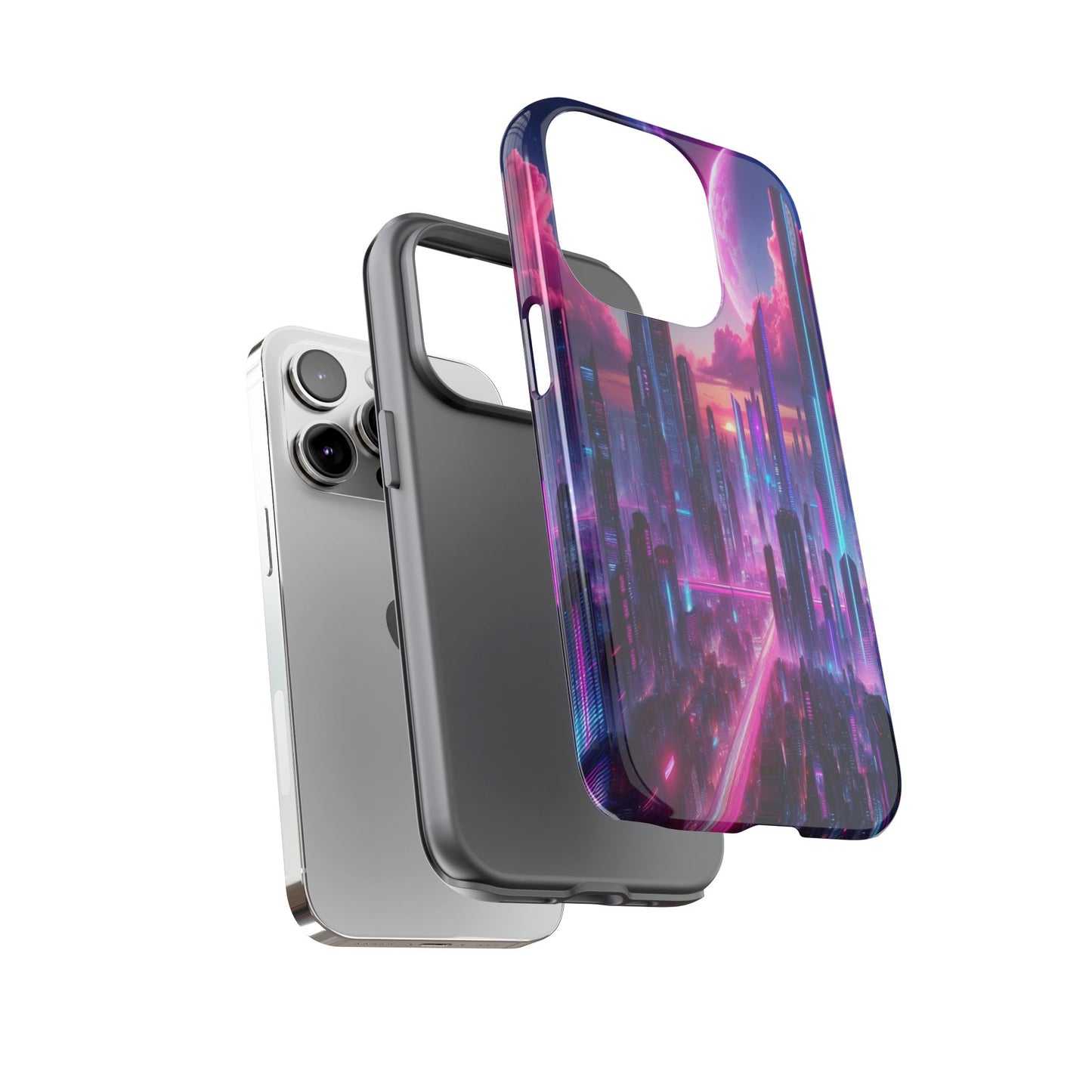 Futuristic Skyline Fantasy - Phone Case