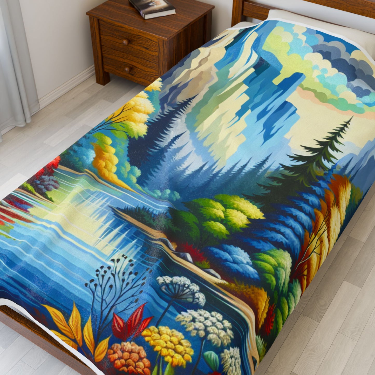 Kaleidoscope Canyon Retreat- Plush Blanket