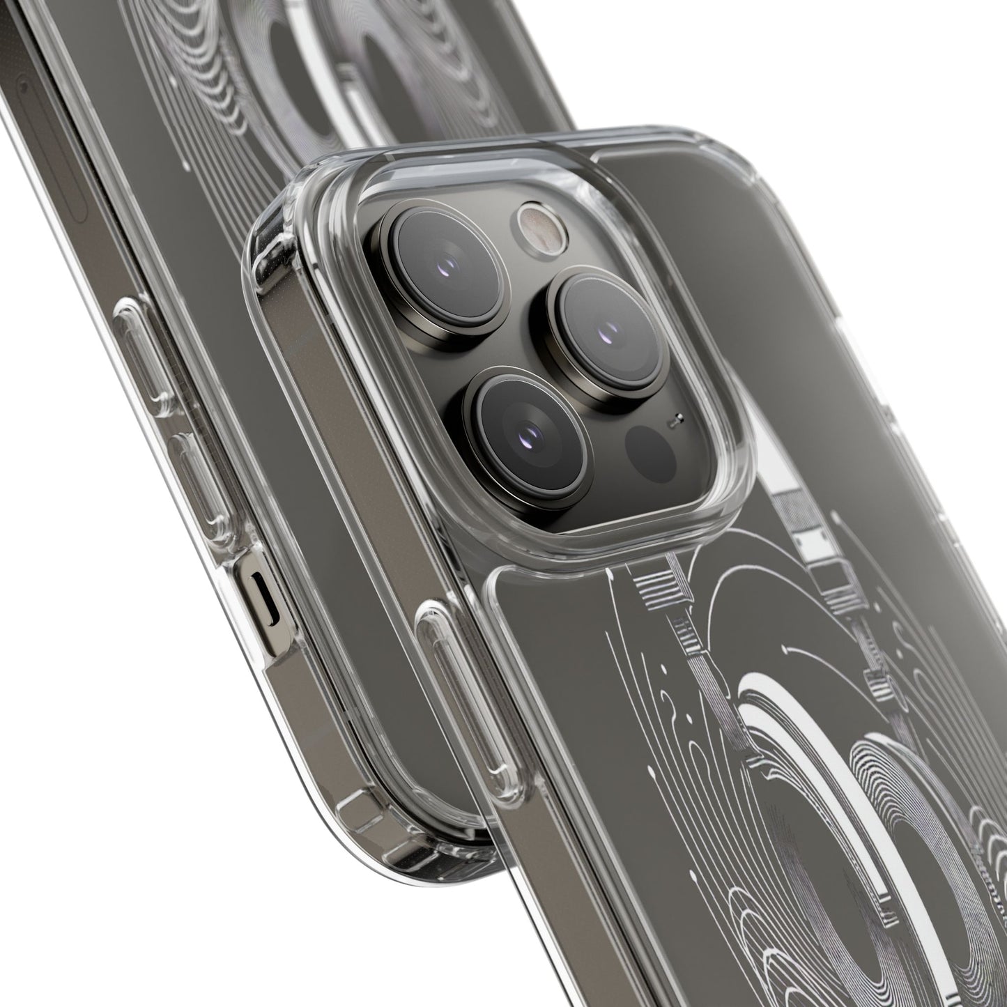 Transparent Sound Waves Unleashed Iphone Case Compatible With Iphone 16 15 14 - Clear Phone Cover