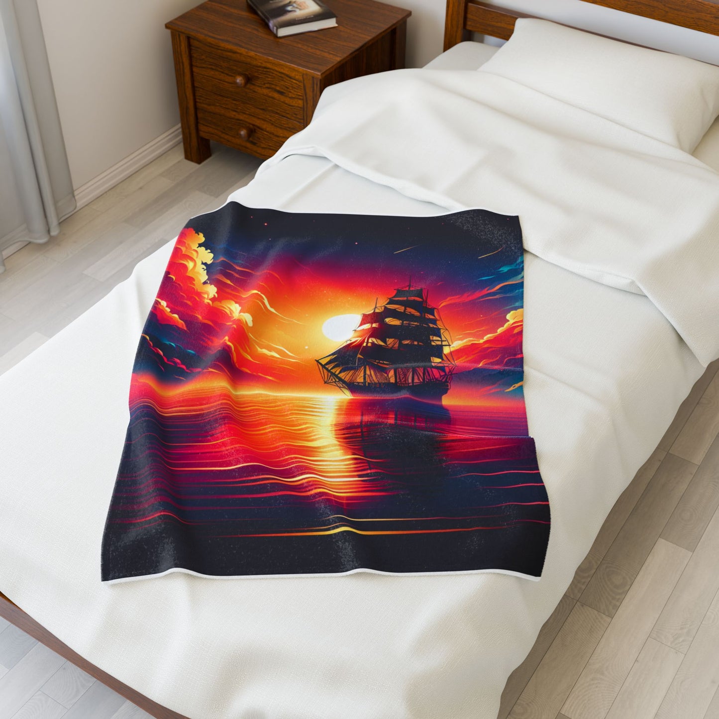 Voyage Into the Horizon - Plush Blanket