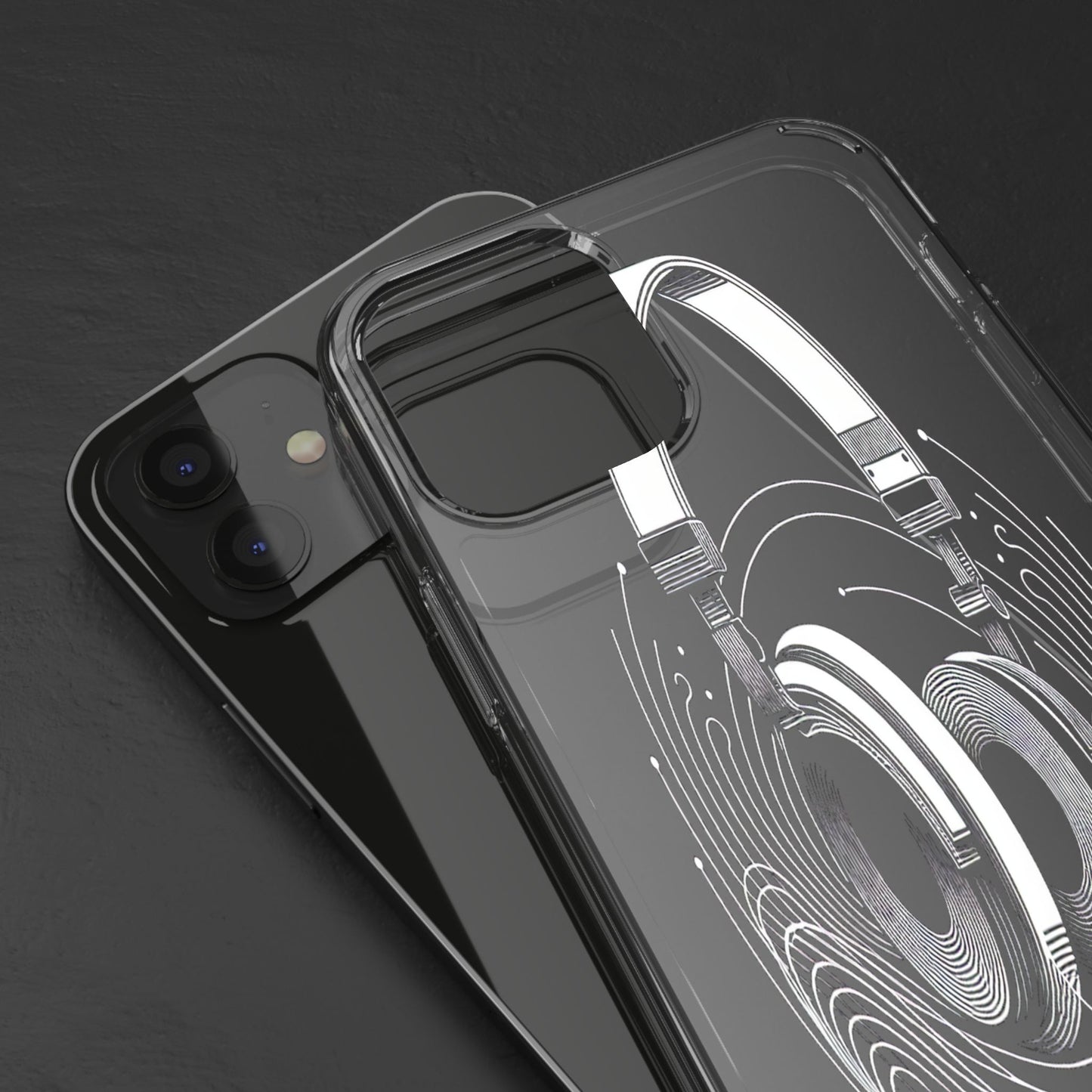 Transparent Sound Waves Unleashed Iphone Case Compatible With Iphone 16 15 14 - Clear Phone Cover