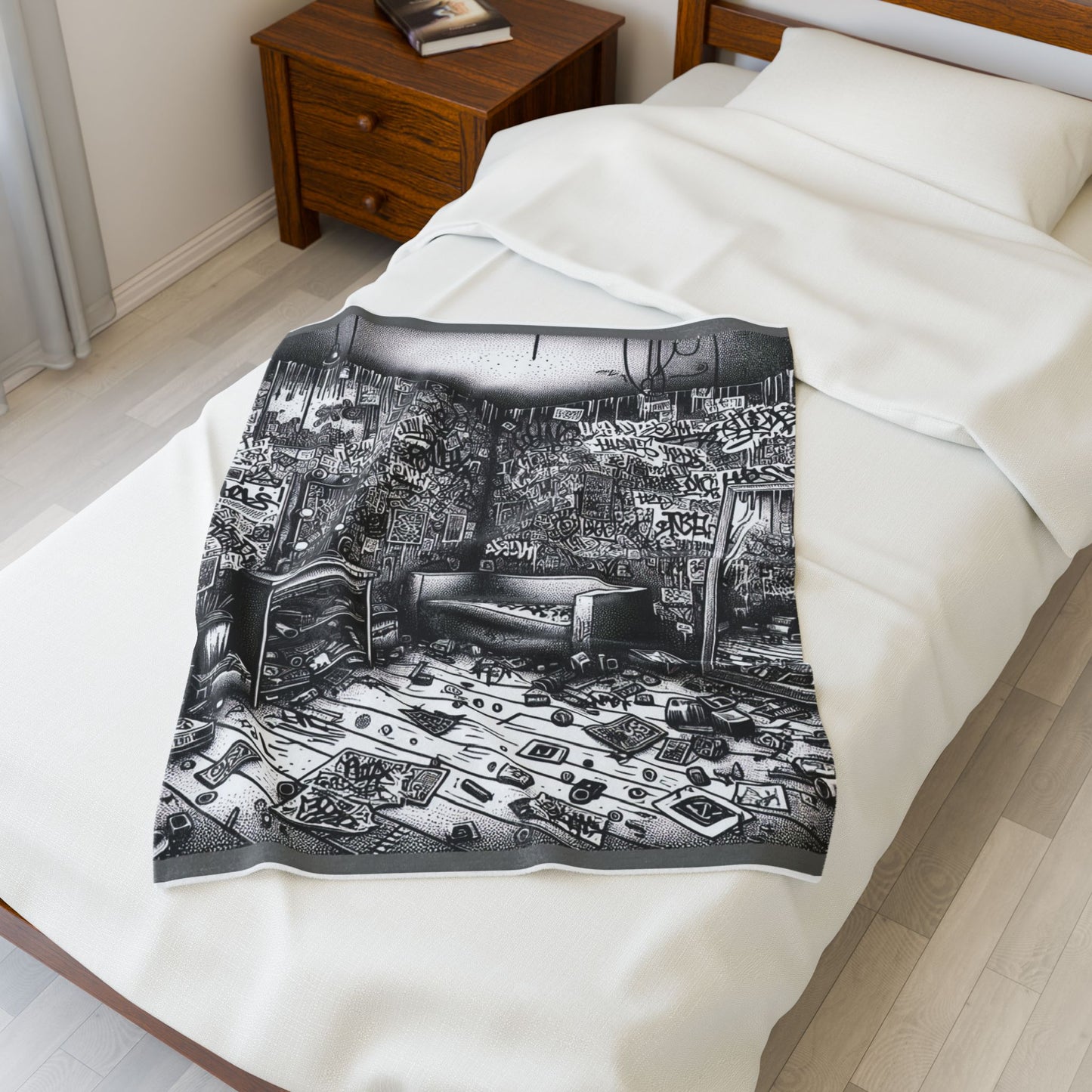 Graffiti Sanctuary - Plush Blanket