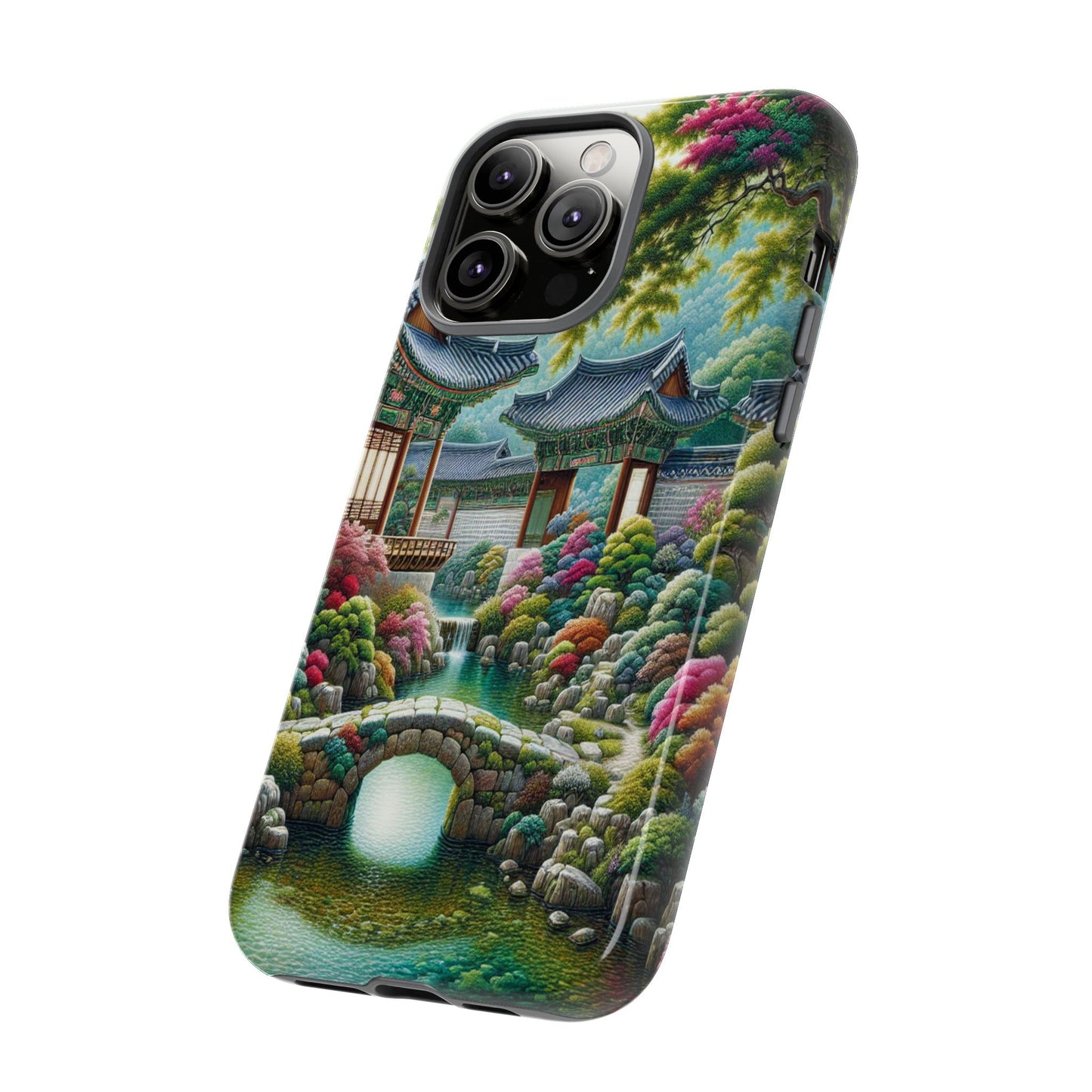 Custom ProtectiveTranquil Garden RetreatIphone Case Compatible With Iphone 16 15 14 - Phone Cover