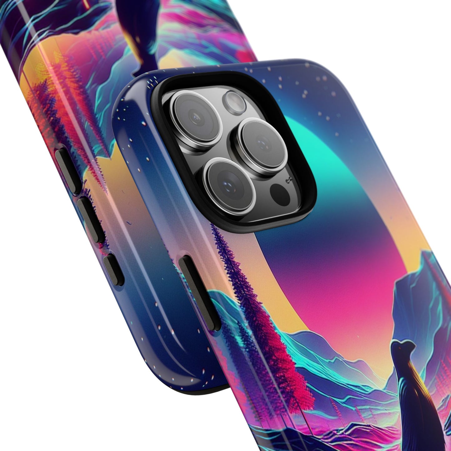 Celestial Horizon with Raven - Phone Case