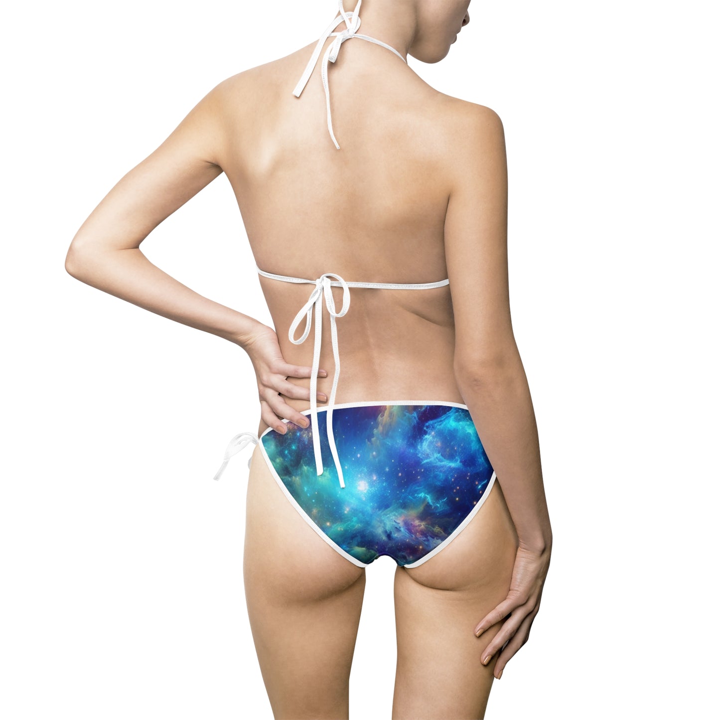 Women's Galactic Brushstrokes Bikini Swimsuit