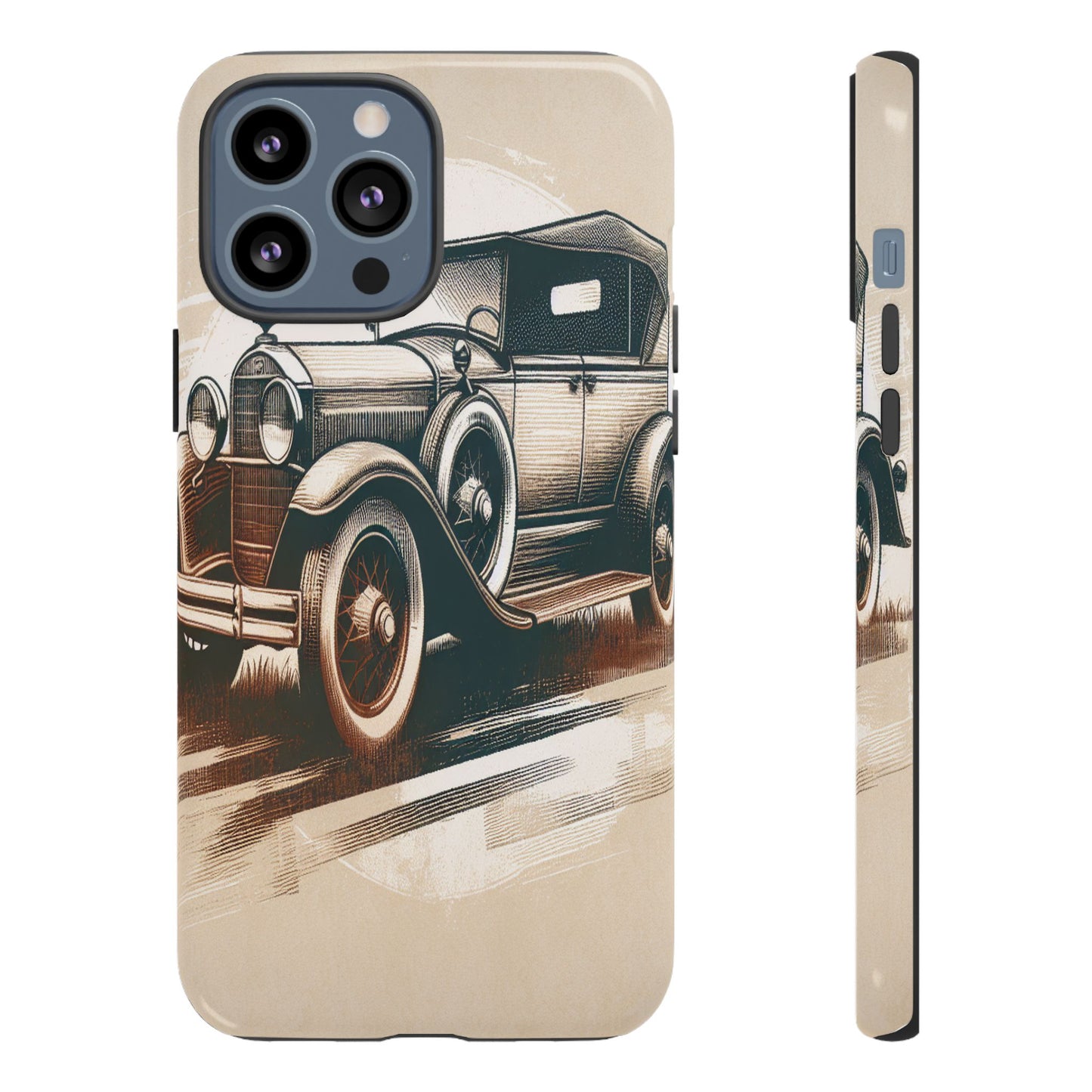 Vintage Wheels in Motion - Phone Case