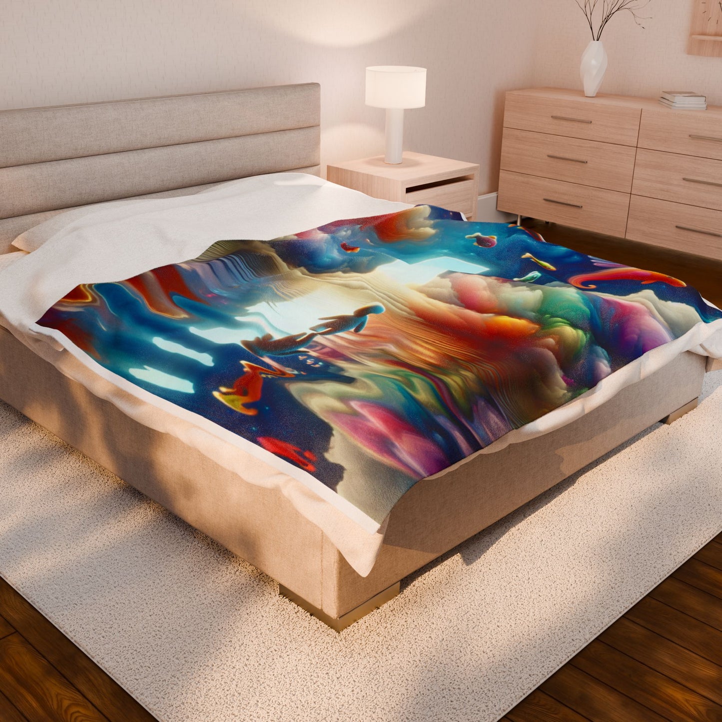 Journey to the Clouded Doorway - Plush Blanket