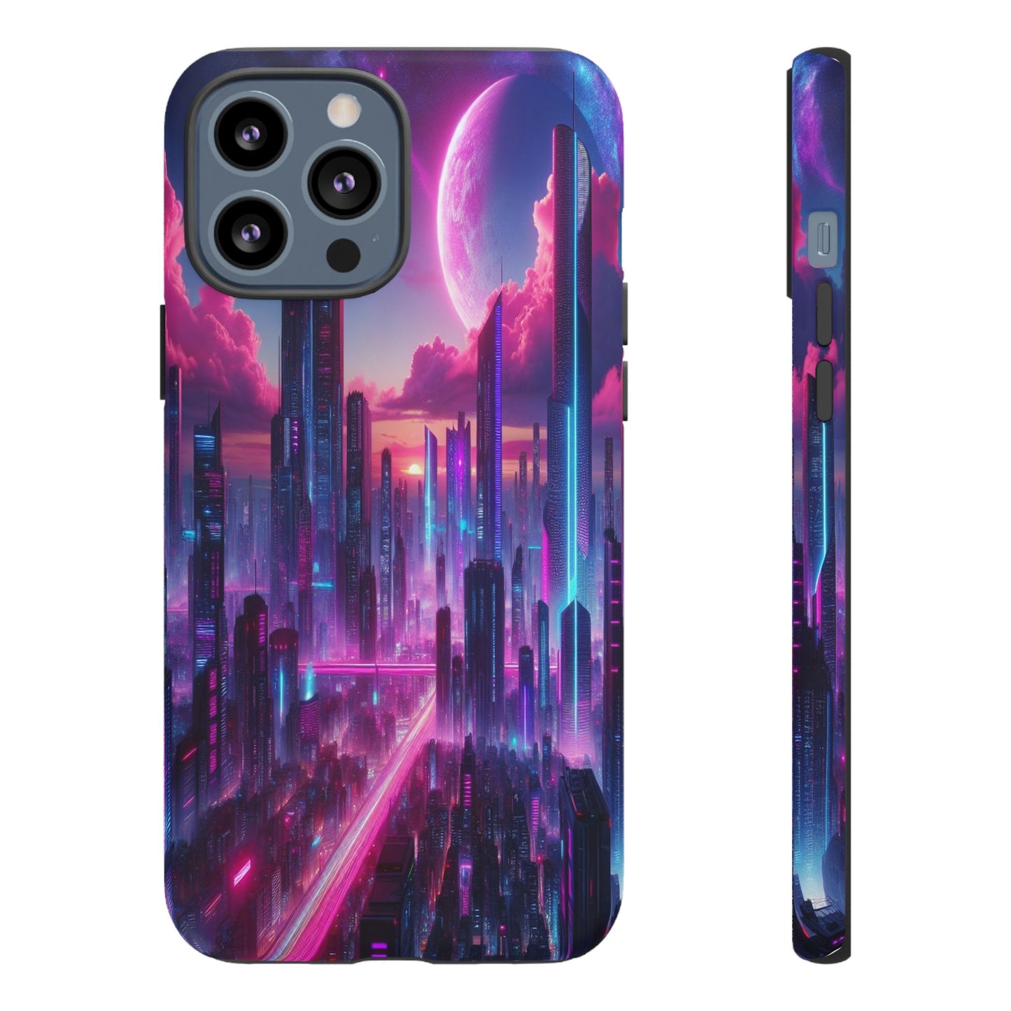 Futuristic Skyline Fantasy - Phone Case