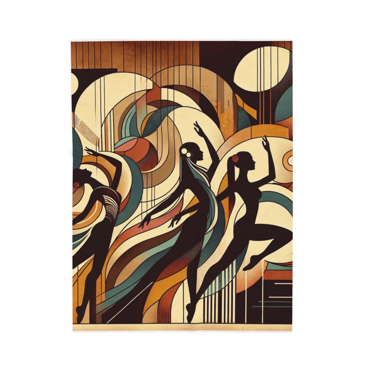 Fluid Rhythms in Motion - Plush Blanket