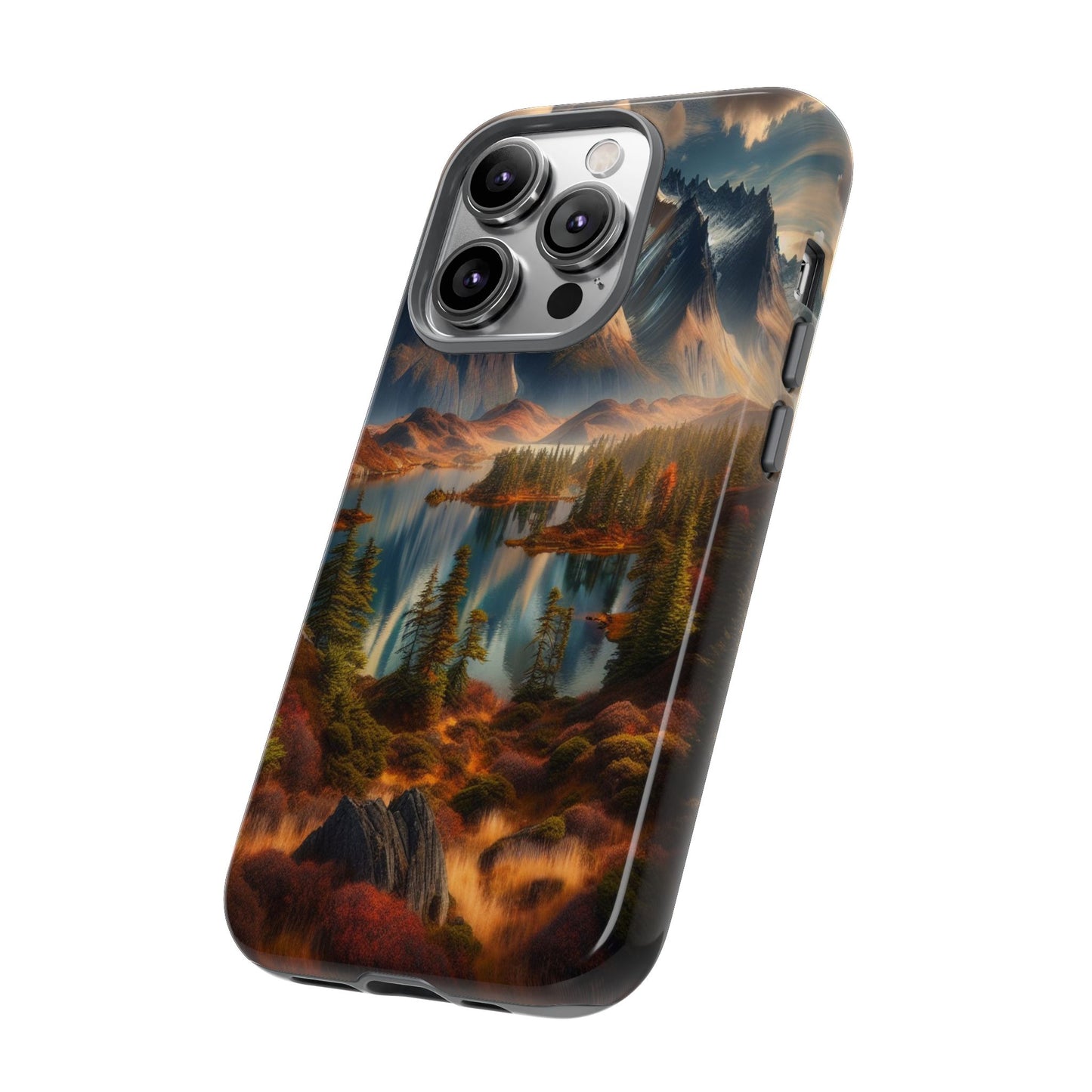 Custom ProtectiveMajestic Peaks and Tranquil WatersIphone Case Compatible With Iphone 16 15 14 - Phone Cover