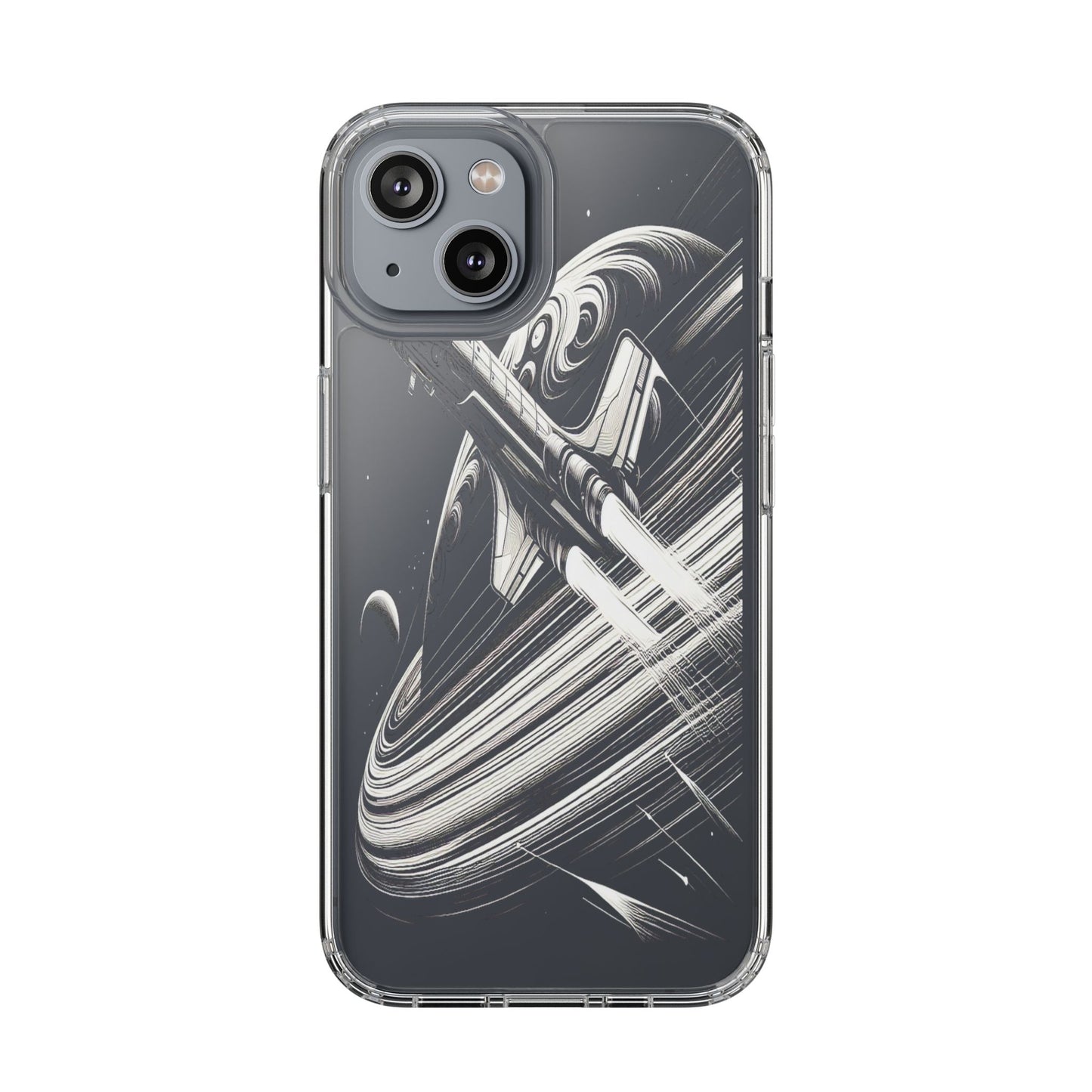 Transparent Voyage Beyond the Rings Iphone Case Compatible With Iphone 16 15 14 - Clear Phone Cover