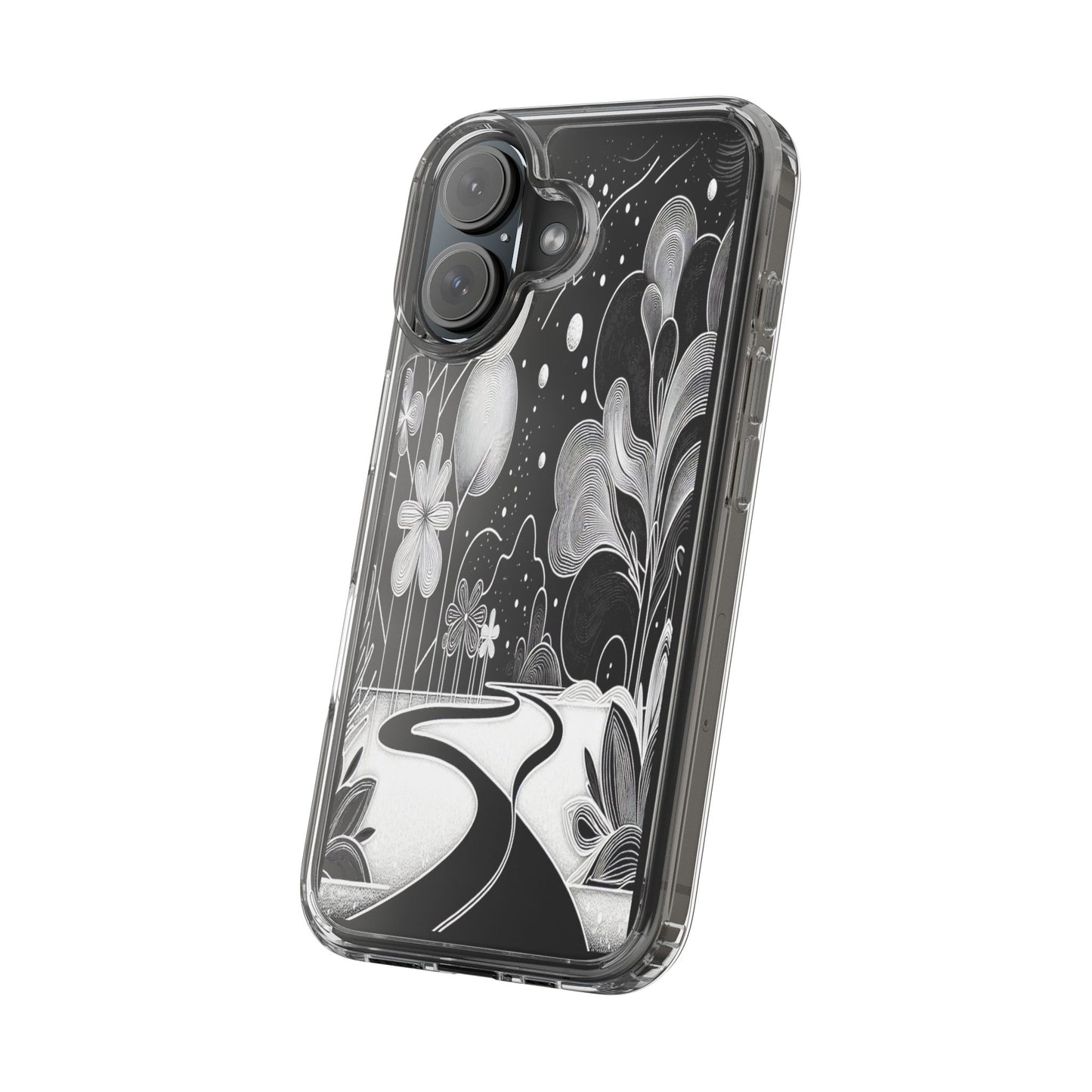 Transparent Pathway to Imagination Iphone Case Compatible With Iphone 16 15 14 - Clear Phone Cover