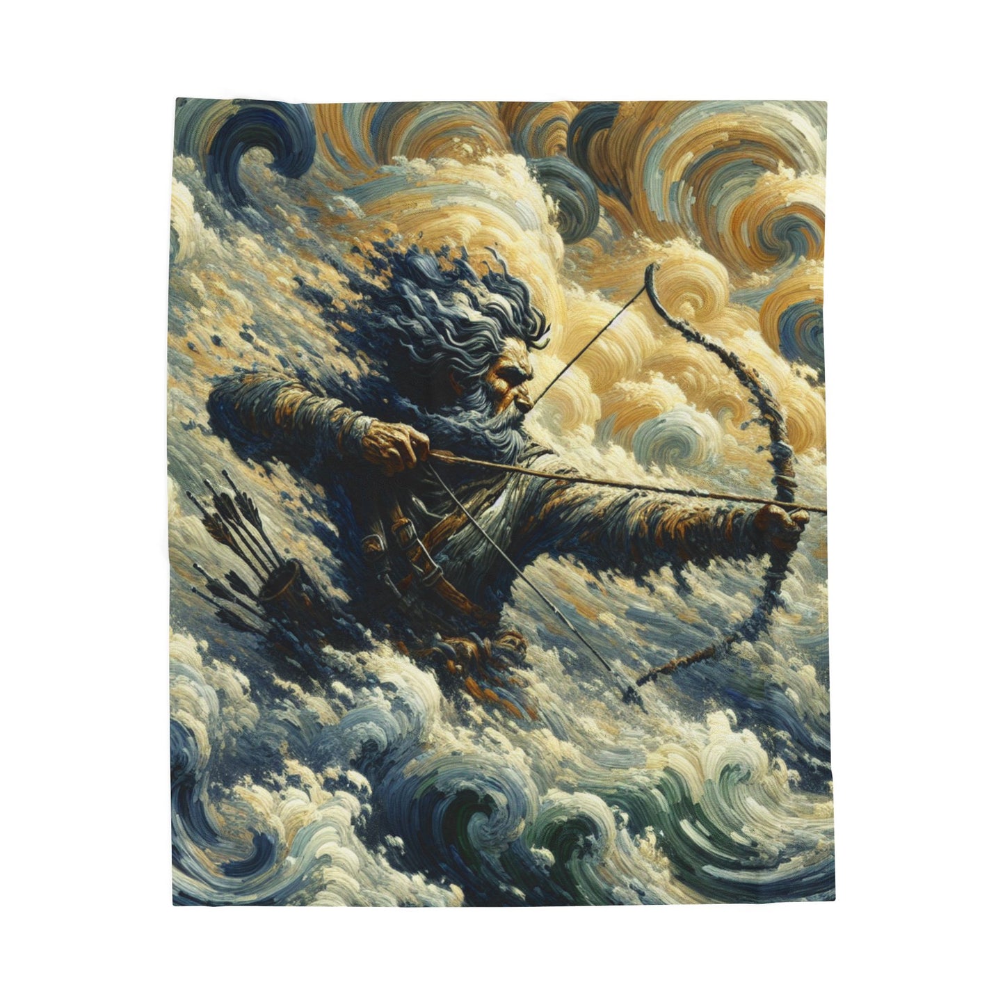 Stormy Archer at Sea - Plush Blanket