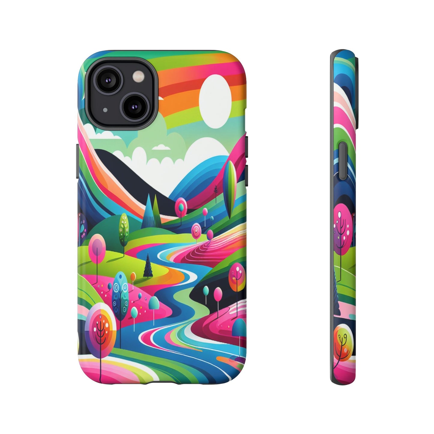 Colorful Landscape Journey - Phone Case