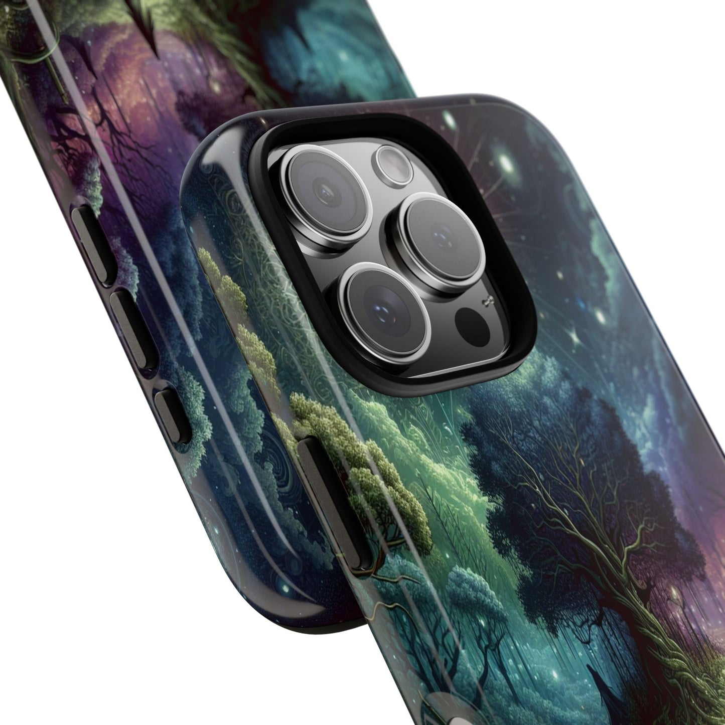 Luminous Forest Nightscape - Phone Case