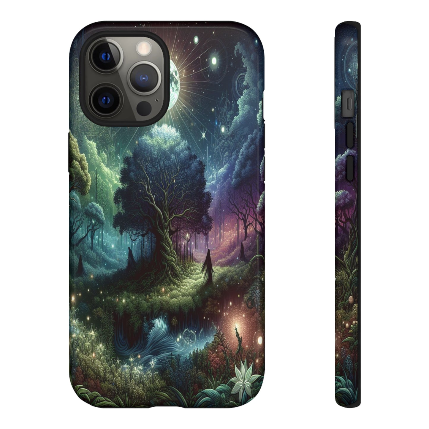 Luminous Forest Nightscape - Phone Case