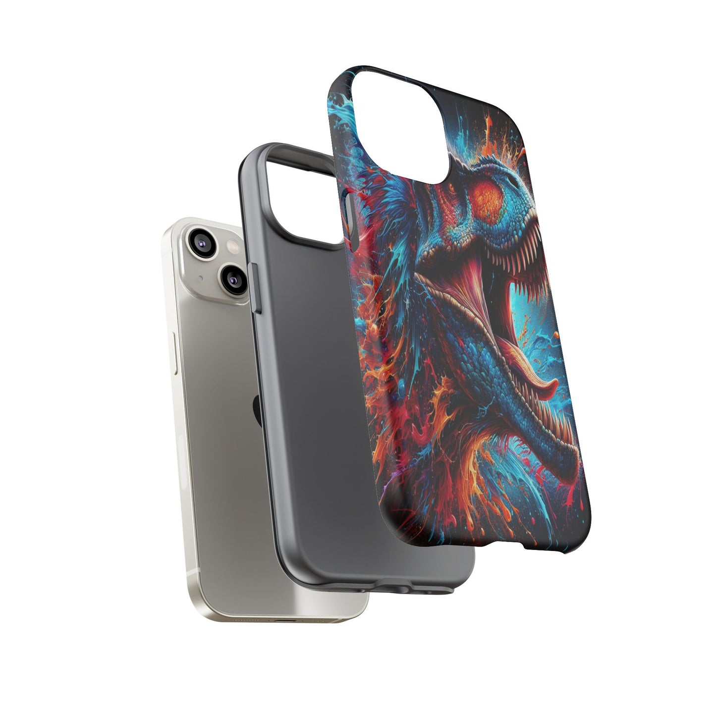 Colorburst Dinosaur Roar - Phone Case