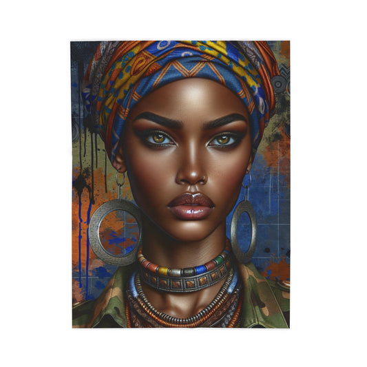 Portraiture of Resilience- Plush Blanket