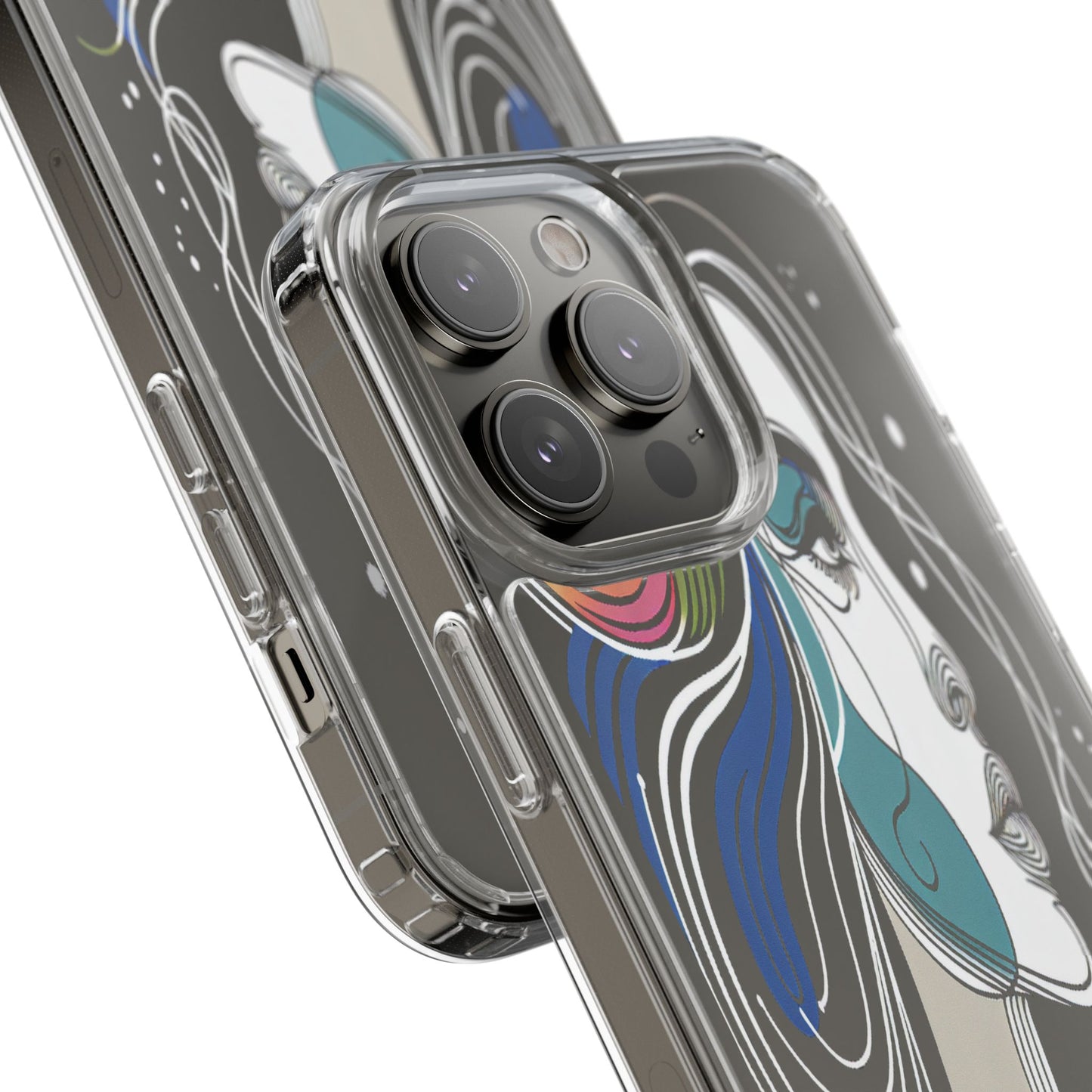 Transparent Portrait of Imagination Iphone Case Compatible With Iphone 16 15 14 - Clear Phone Cover