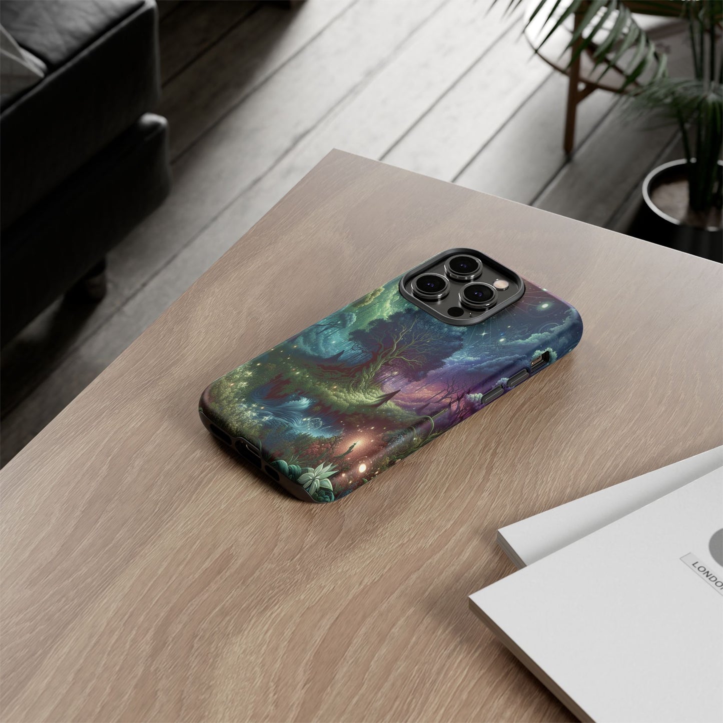 Luminous Forest Nightscape - Phone Case