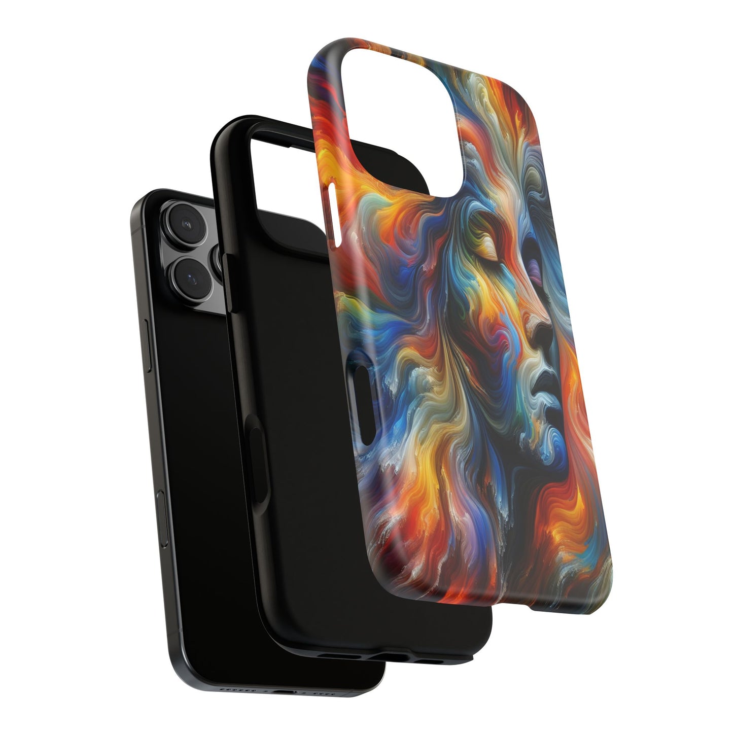 Custom Protective Whirlwind of Colors Iphone Case Compatible With Iphone 16 15 14 - Phone Cover