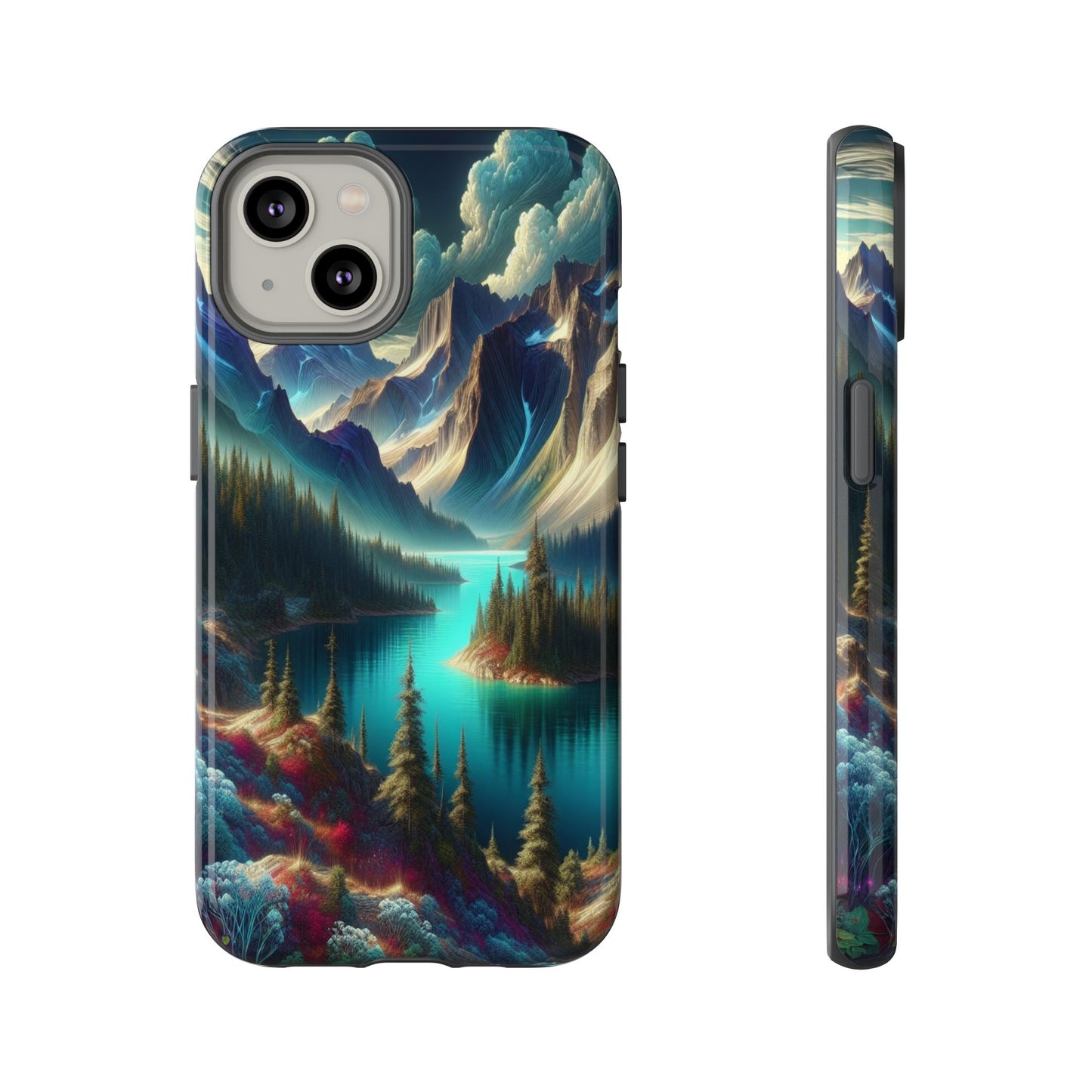 Custom ProtectiveMajestic Peaks and Tranquil WatersIphone Case Compatible With Iphone 16 15 14 - Phone Cover