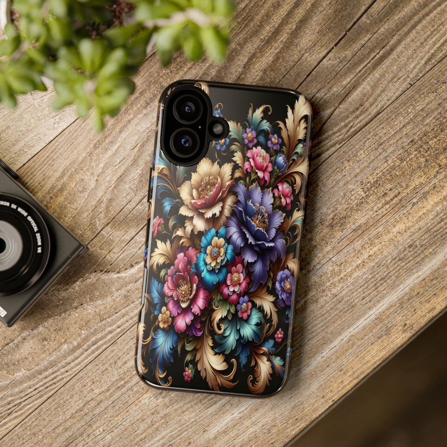 Custom ProtectiveFloral RadianceIphone Case Compatible With Iphone 16 15 14 - Phone Cover