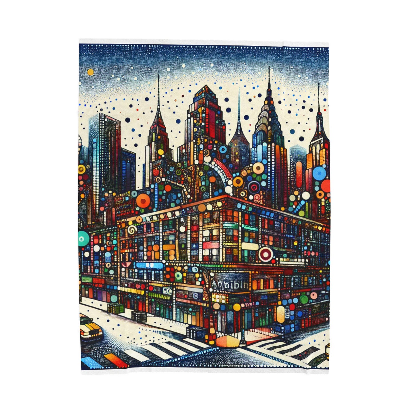 Chromatic Metropolis Harmony - Plush Blanket