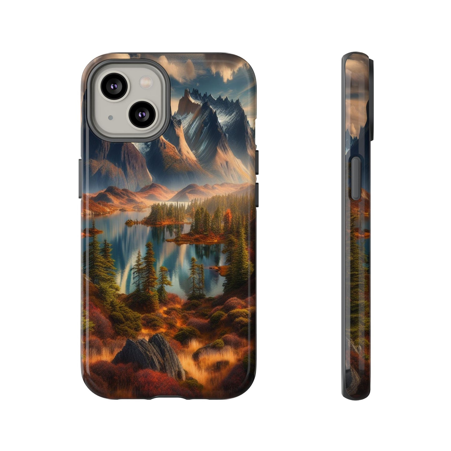 Custom ProtectiveMajestic Peaks and Tranquil WatersIphone Case Compatible With Iphone 16 15 14 - Phone Cover