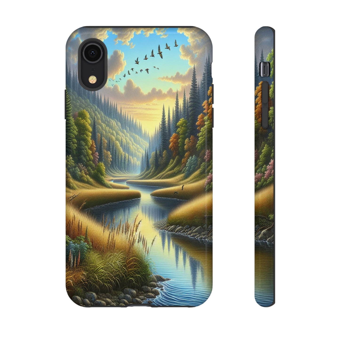 ProtectiveTranquil Riverside EscapeIphone Case Compatible With Iphone 16 15 14 - Phone Cover
