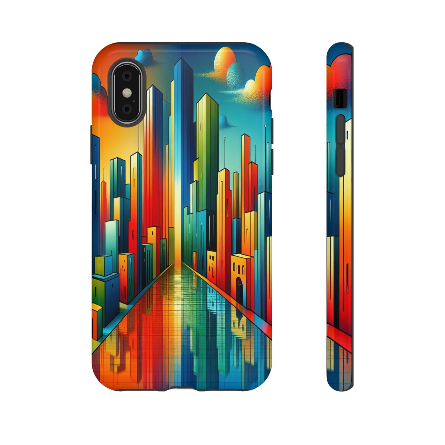 Custom ProtectiveCity ColorscapeIphone Case Compatible With Iphone 16 15 14 - Phone Cover