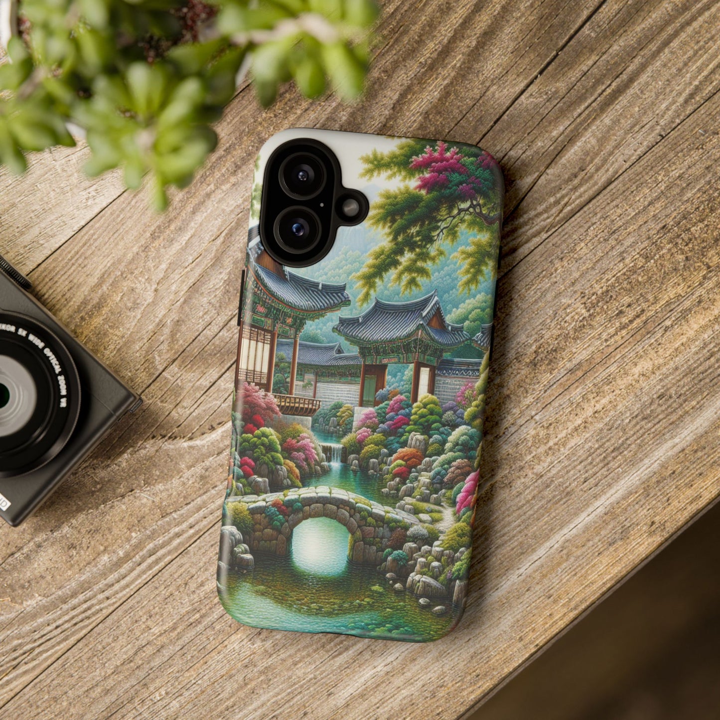 Custom ProtectiveTranquil Garden RetreatIphone Case Compatible With Iphone 16 15 14 - Phone Cover