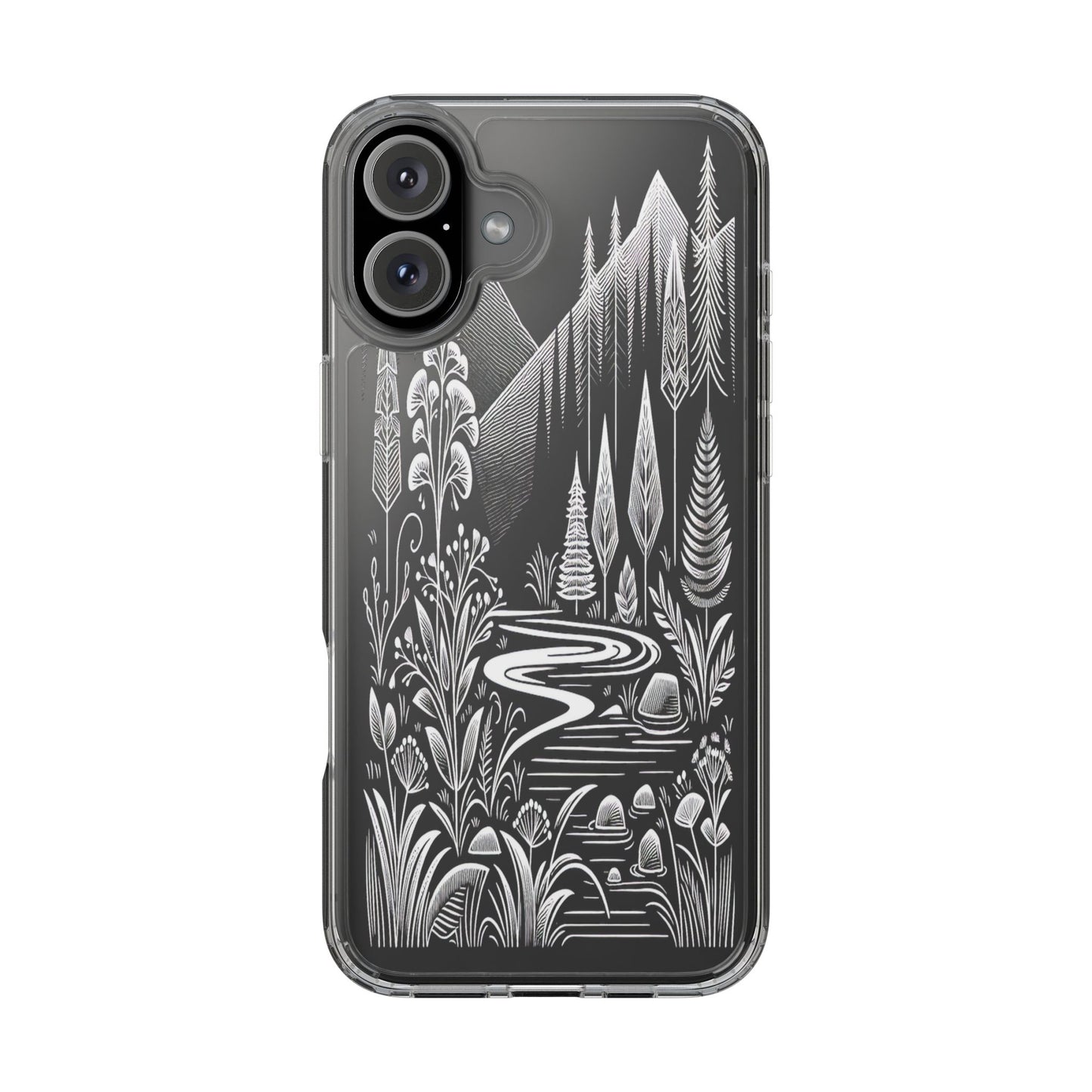 Transparent Alpine Wilderness Pathways Iphone Case Compatible With Iphone 16 15 14 - Clear Phone Cover