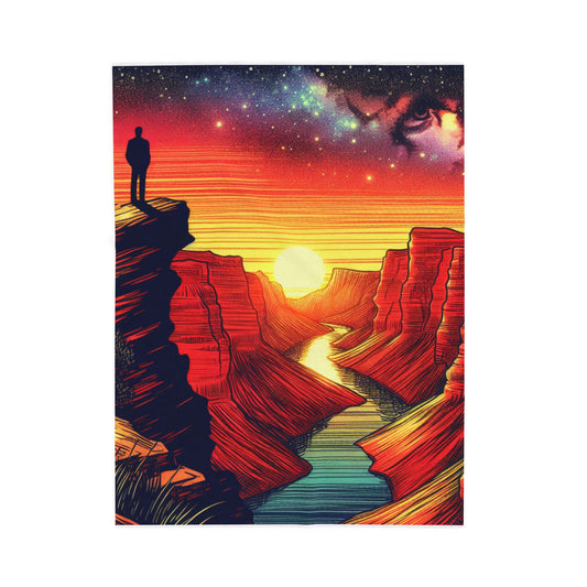 Canyon Reverie at Dawn - Plush Blanket