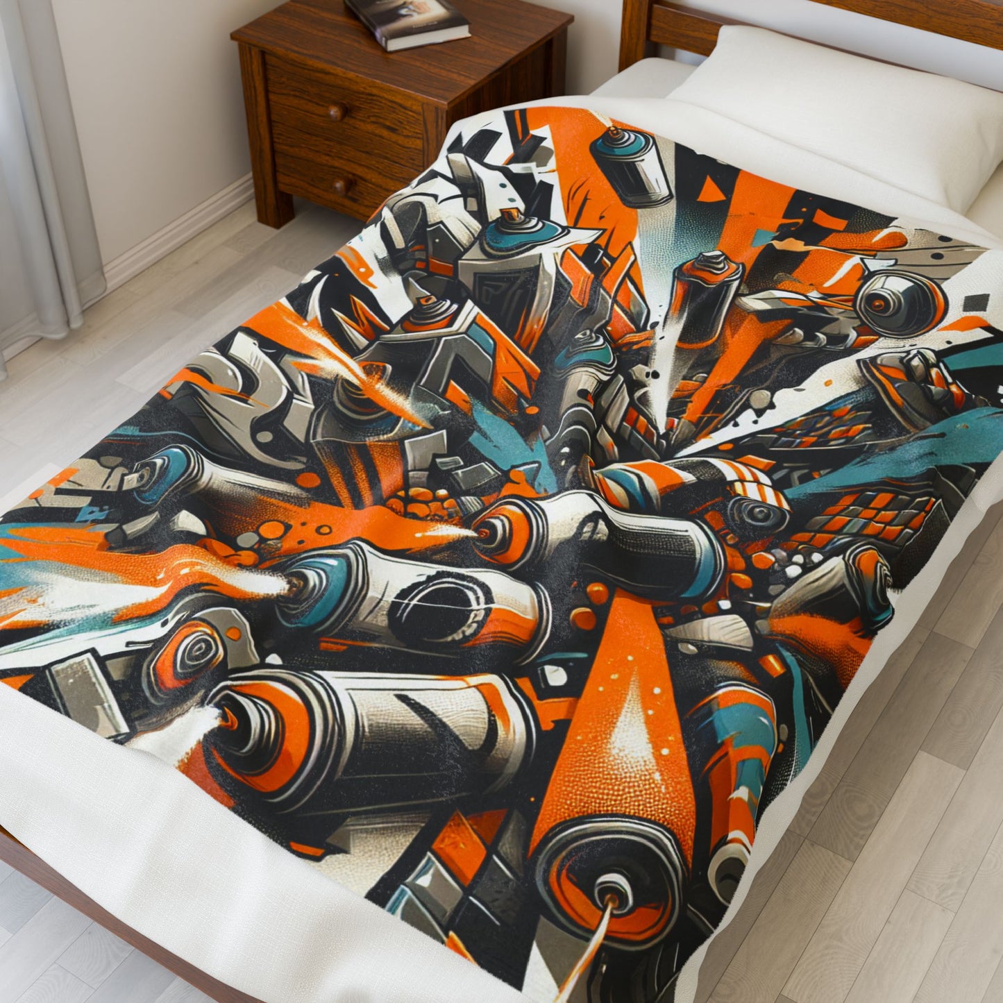 Spray Can Explosion - Plush Blanket