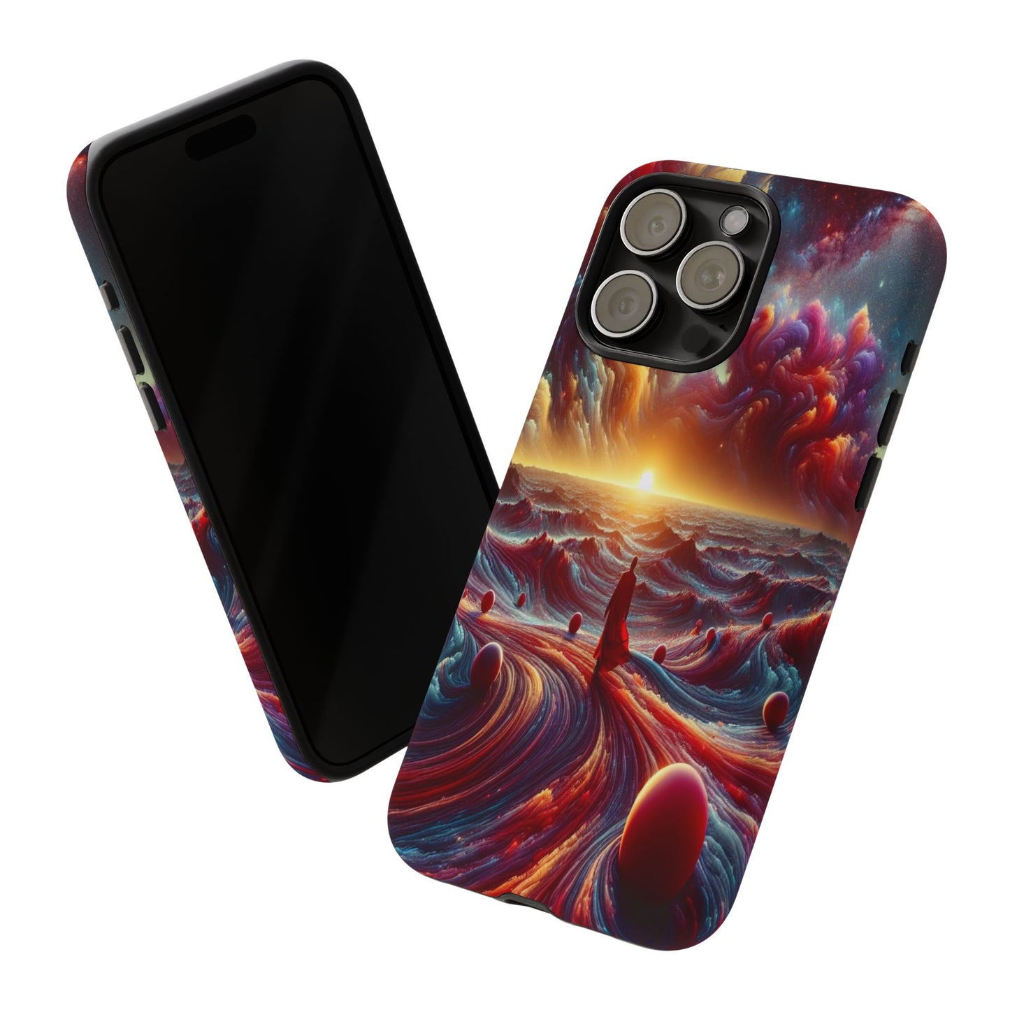 Journey Through Celestial Waves - Phone Case
